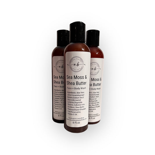 Shea Butter + Sea Moss  Body Wash